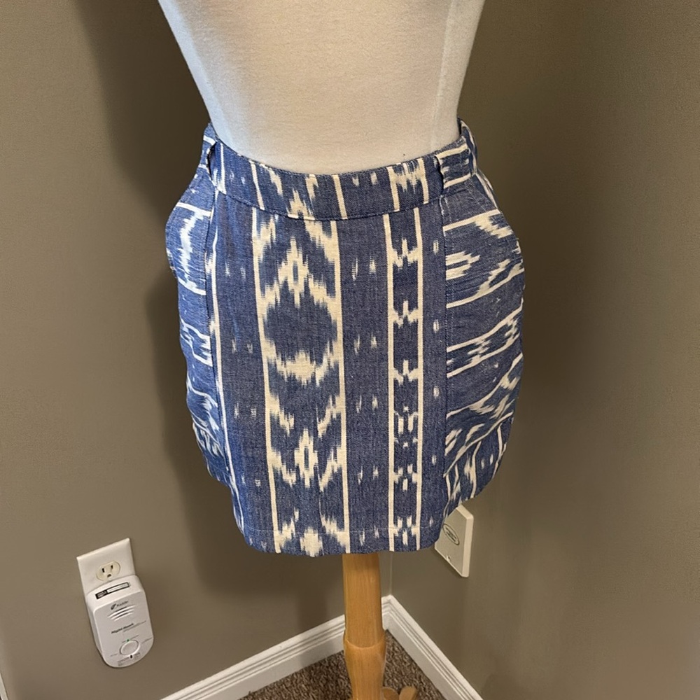 Mata Trading Front Pocket Cat Eye Pattern Skirt Size Medium